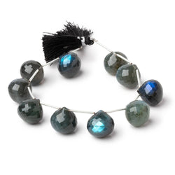 15mm Labradorite Faceted Candy Kiss Beads 7 inch 10 pieces AA (ONLINE ORDER ONLY)