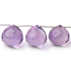 15mm Pink Amethyst Faceted Candy Kiss Beads 7 inch 11 pieces (ONLINE ORDER ONLY)