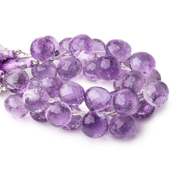 15mm Pink Amethyst Faceted Candy Kiss Beads 7 inch 11 pieces (ONLINE ORDER ONLY)