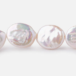 15mm Rosé White Coin Freshwater Pearls 15.5 inch 23 pieces (ONLINE ORDER ONLY)