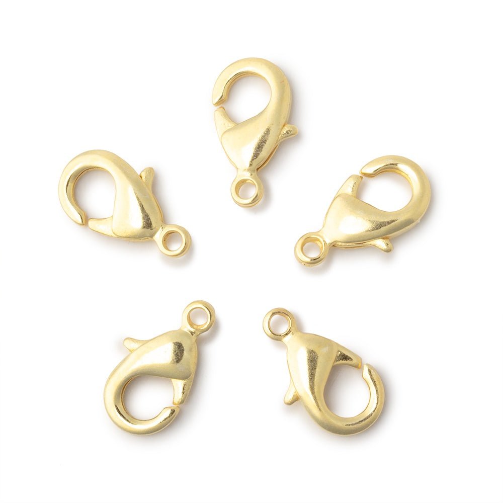 15mm Shiny Lobster Clasp Set of 5 Pieces (ONLINE ORDER ONLY)
