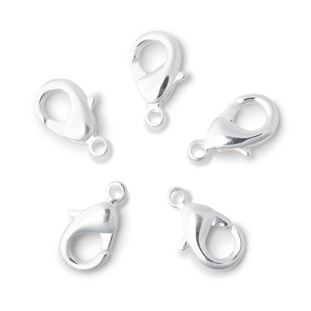 15mm Shiny Lobster Clasp Set of 5 Pieces (ONLINE ORDER ONLY)