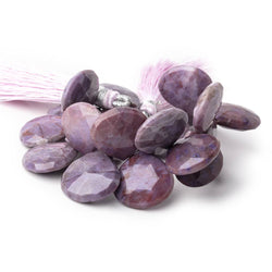 15mm Turkish Purple Jade Faceted Heart Beads 4.5 inch 20 pieces (ONLINE ORDER ONLY)