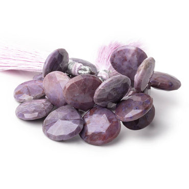 15mm Turkish Purple Jade Faceted Heart Beads 4.5 inch 20 pieces (ONLINE ORDER ONLY)
