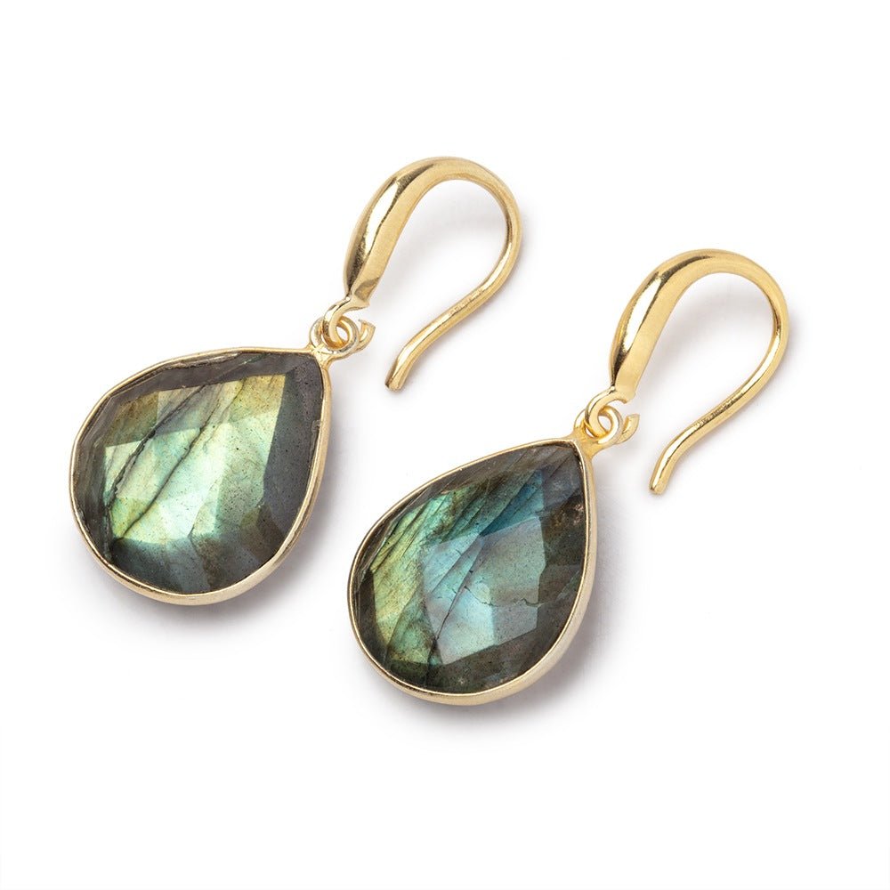 15mm Vermeil Earwire with a Satin Finish Set of 2 pieces (ONLINE ORDER ONLY)