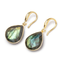 15mm Vermeil Earwire with a Satin Finish Set of 2 pieces (ONLINE ORDER ONLY)
