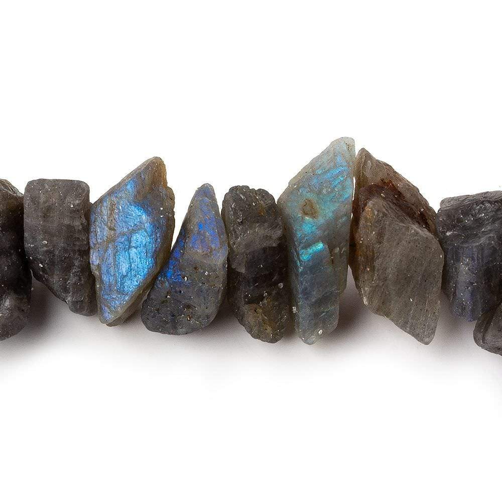 15x10-19x12mm Labradorite center drilled Natural Crystal Chip beads 7.5 inch 26 beads (ONLINE ORDER ONLY)