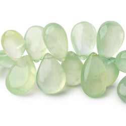 15x11-20x15mm Prehnite Plain Pear Beads 7.5 inch 40 pieces (ONLINE ORDER ONLY)