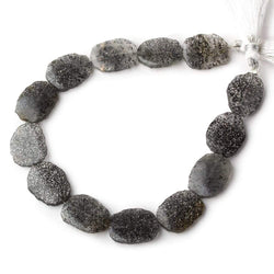 15x12-17x13mm Celestial Quartz freeform plain slices 8 inch 13 beads A (ONLINE ORDER ONLY)