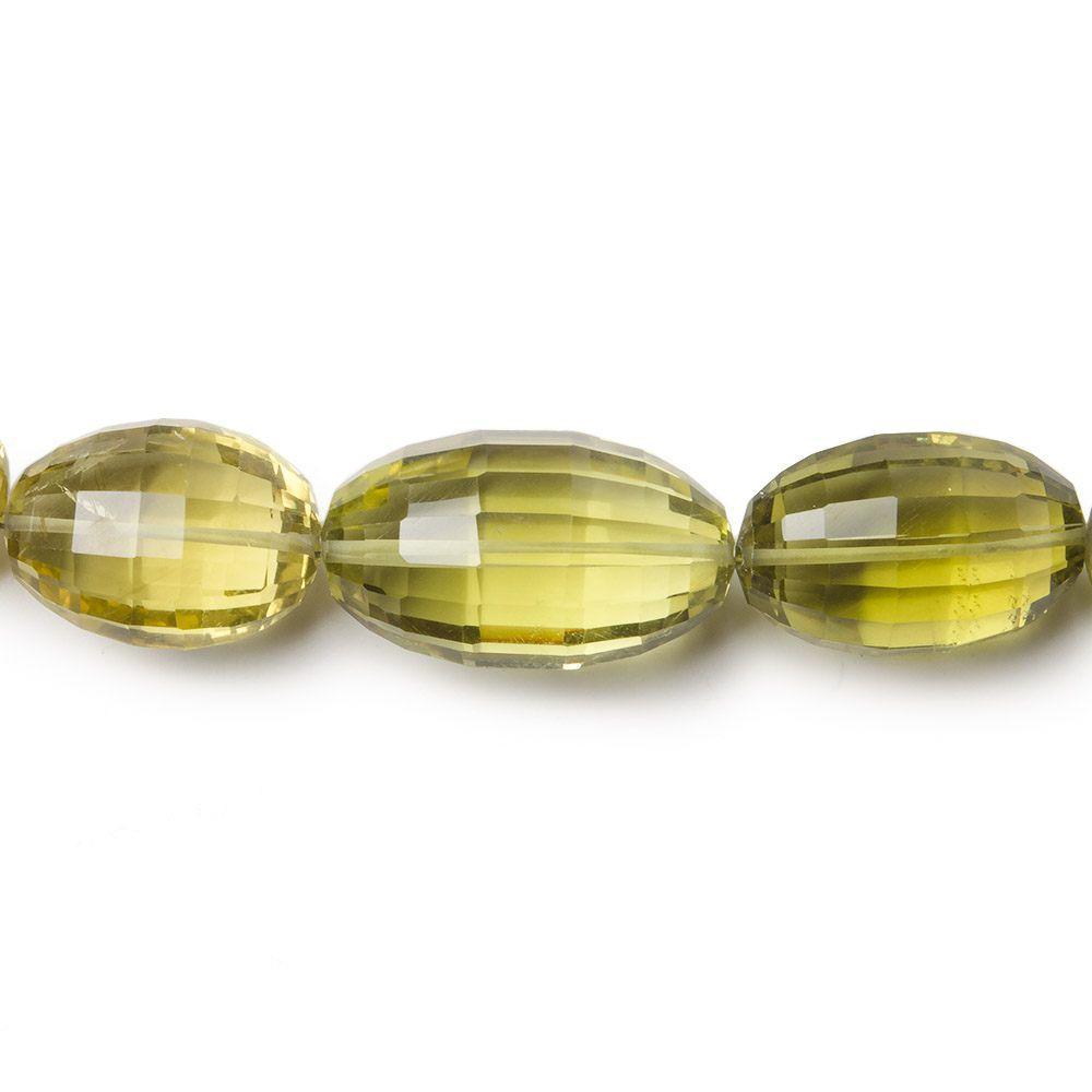 14x10-18x10mm Lemon Quartz Straight Drill Faceted Ovals 16 inch 28 pieces AA (ONLINE ORDER ONLY)
