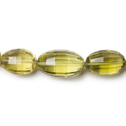 14x10-18x10mm Lemon Quartz Straight Drill Faceted Ovals 16 inch 28 pieces AA (ONLINE ORDER ONLY)