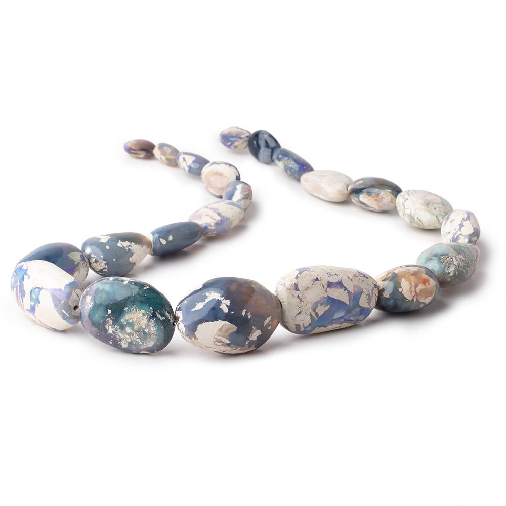 15x12-37x26mm Australian Opal with Matrix Plain Nuggets 22 inch 22 Beads AA (ONLINE ORDER ONLY)