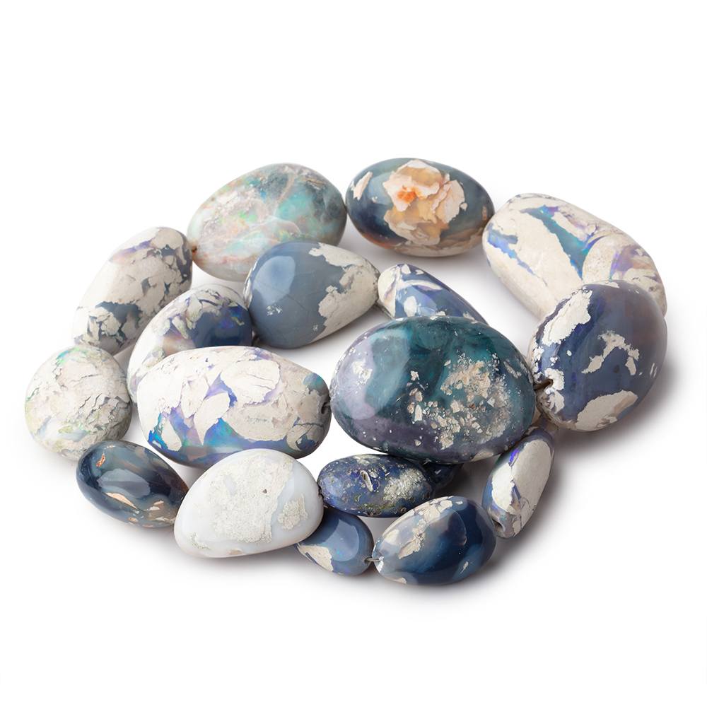 15x12-37x26mm Australian Opal with Matrix Plain Nuggets 22 inch 22 Beads AA (ONLINE ORDER ONLY)