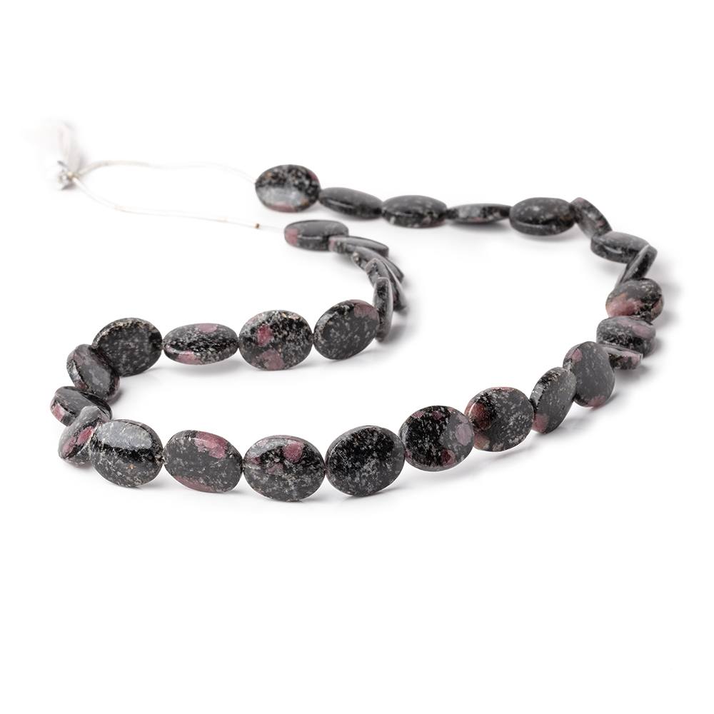 15x12mm Ruby Red Spinel in Biotite Plain Oval Beads 18 inch 31 pieces (ONLINE ORDER ONLY)