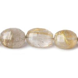15x12x10-18x13x10mm Rutilated Quartz faceted oval beads 15.5 inch 16 pieces AA (ONLINE ORDER ONLY)