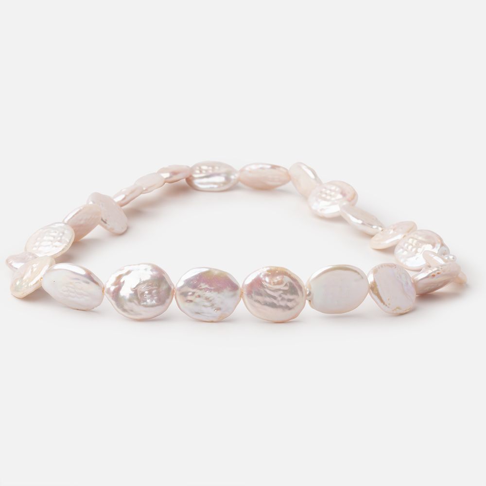 15x13-17x14mm Rosé White Oval Freshwater Pearls 16 inch 23 Beads (ONLINE ORDER ONLY)