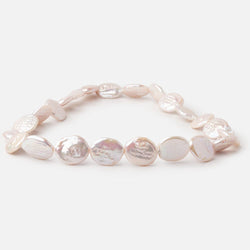15x13-17x14mm Rosé White Oval Freshwater Pearls 16 inch 23 Beads (ONLINE ORDER ONLY)
