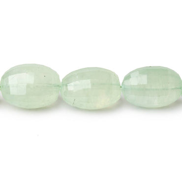 15x13-19x13mm Prehnite Checkerboard Faceted Oval Beads 14 inch 23 pieces (ONLINE ORDER ONLY)