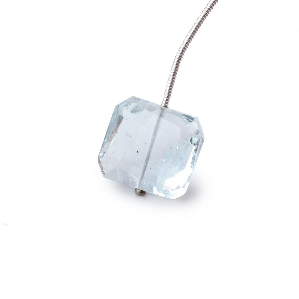 15x14mm Sky Blue Topaz Faceted Nugget 1 Focal Bead (ONLINE ORDER ONLY)