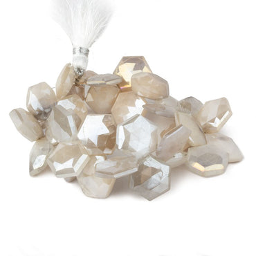 12-13mm Mystic Multi Color Moonstone Faceted Hexagonals 8 inch 32 beads (ONLINE ORDER ONLY)
