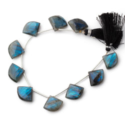 15x18-16x19mm Labradorite Faceted Fan Beads 7 inch 9 pieces (ONLINE ORDER ONLY)