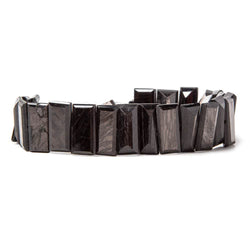 15x7-16x8mm Hypersthene side drilled rectangular emerald cuts 8 inch 27 beads (ONLINE ORDER ONLY)