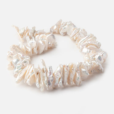 15x7-24x14mm Cream Center Drill Biwa Freshwater Pearls 15 inch 110 beads (ONLINE ORDER ONLY)