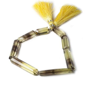 15x7-35x6mm BiColor Quartz faceted elongated tubes 8 inch 8 beads AAA Grade (ONLINE ORDER ONLY)