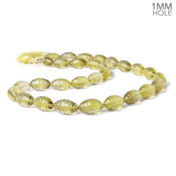 15x9-19x10mm Lemon Quartz Concave Faceted Marquise 18 inch 29 beads AAA (ONLINE ORDER ONLY)