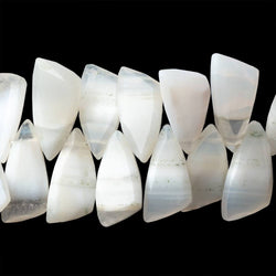 16-17mm Banded Agate Faceted Fancy Briolette 7.5 inch 46 Beads AA (ONLINE ORDER ONLY)