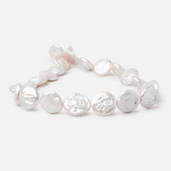 16-18mm Rosé White Coin Freshwater Pearls 15.5 inch 23 Beads (ONLINE ORDER ONLY)