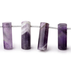 16-20mm Cape Amethyst Faceted Tube Beads 7 inch 14 pieces (ONLINE ORDER ONLY)