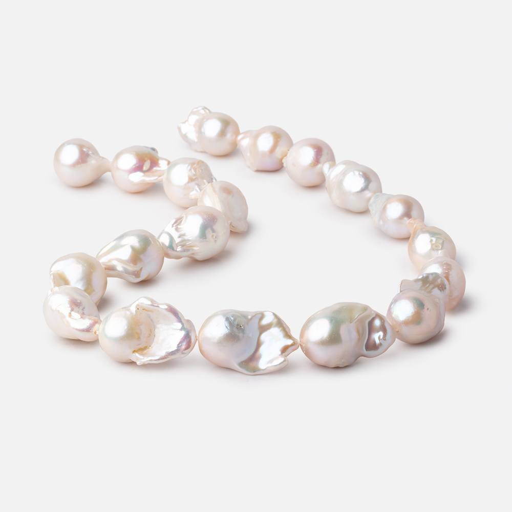 16-20mm Creamy White Ultra Baroque Pearls 15.5 inch 19 Beads AA (ONLINE ORDER ONLY)