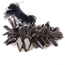 16x9-27x14mm Smoky Quartz Faceted Twist Marquise Beads 8.5 inch 56 pieces AA (ONLINE ORDER ONLY)