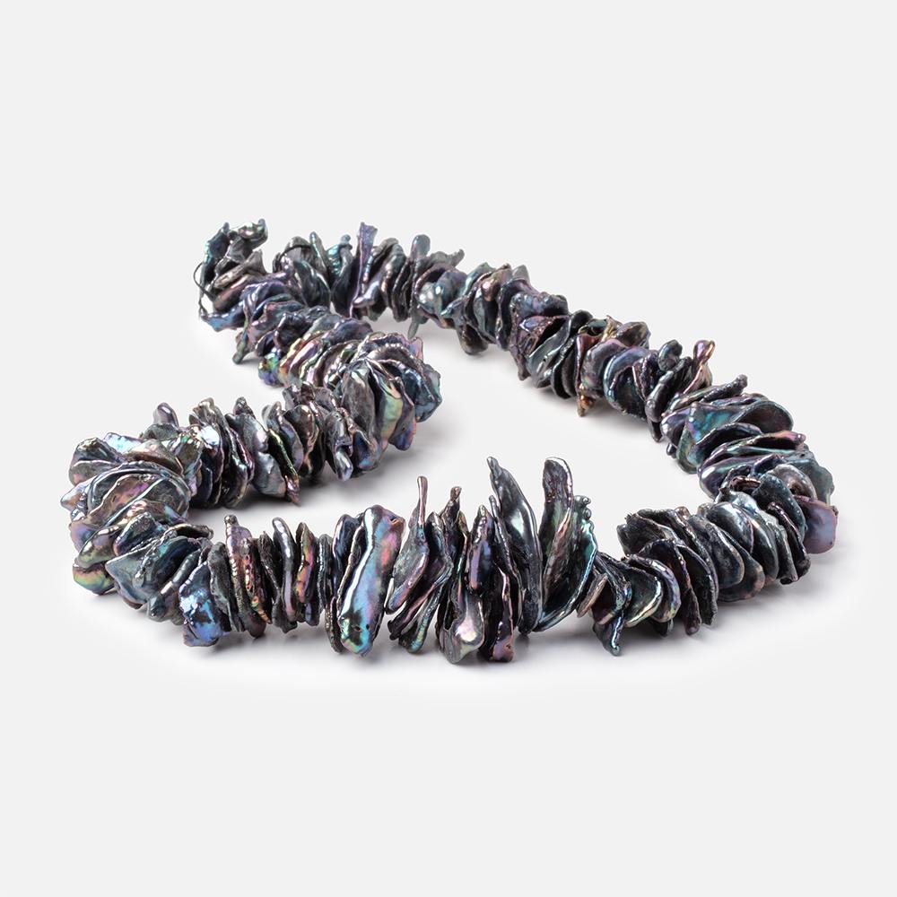 16-29mm Peacock Center Drilled Ultra Keshi Freshwater Pearls 16 inch 150 Beads (ONLINE ORDER ONLY)