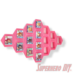 16-CELL Diamond Honeycomb Wall Display for Bitty Pops | Organize Bitty Pops for easy display! (ONLINE ORDER ONLY)