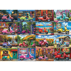16 Scooters 1000 Piece Jigsaw Puzzle Eurographics (ONLINE ORDER ONLY)