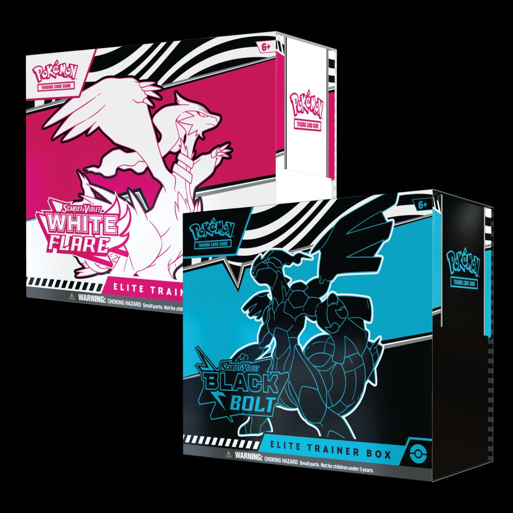 Black Bolt & White Flare Elite Trainer Box MSRP Combo - $100 (IN STORE ONLY) (ONLINE ORDER ONLY)