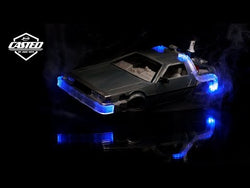 Back to the Future Part II die-cast 1:24 scale "Hollywood Rides" light-up DeLorean Time Machine (ONLINE ORDER ONLY)