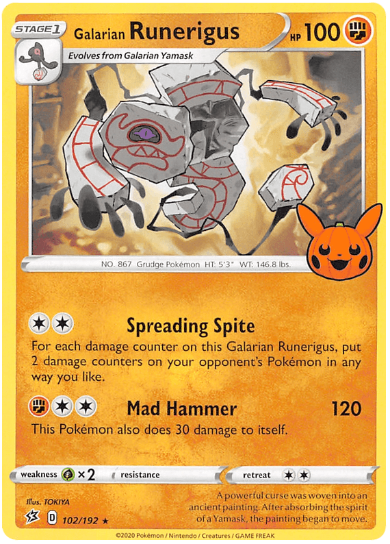 Galarian Runerigus (102/192) [Trick or Trade 2023] (Online Only)