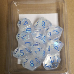 Borealis Icicle /light blue 7-Dice / 16mm / 12mm / 30mm Luminary (Online Only)