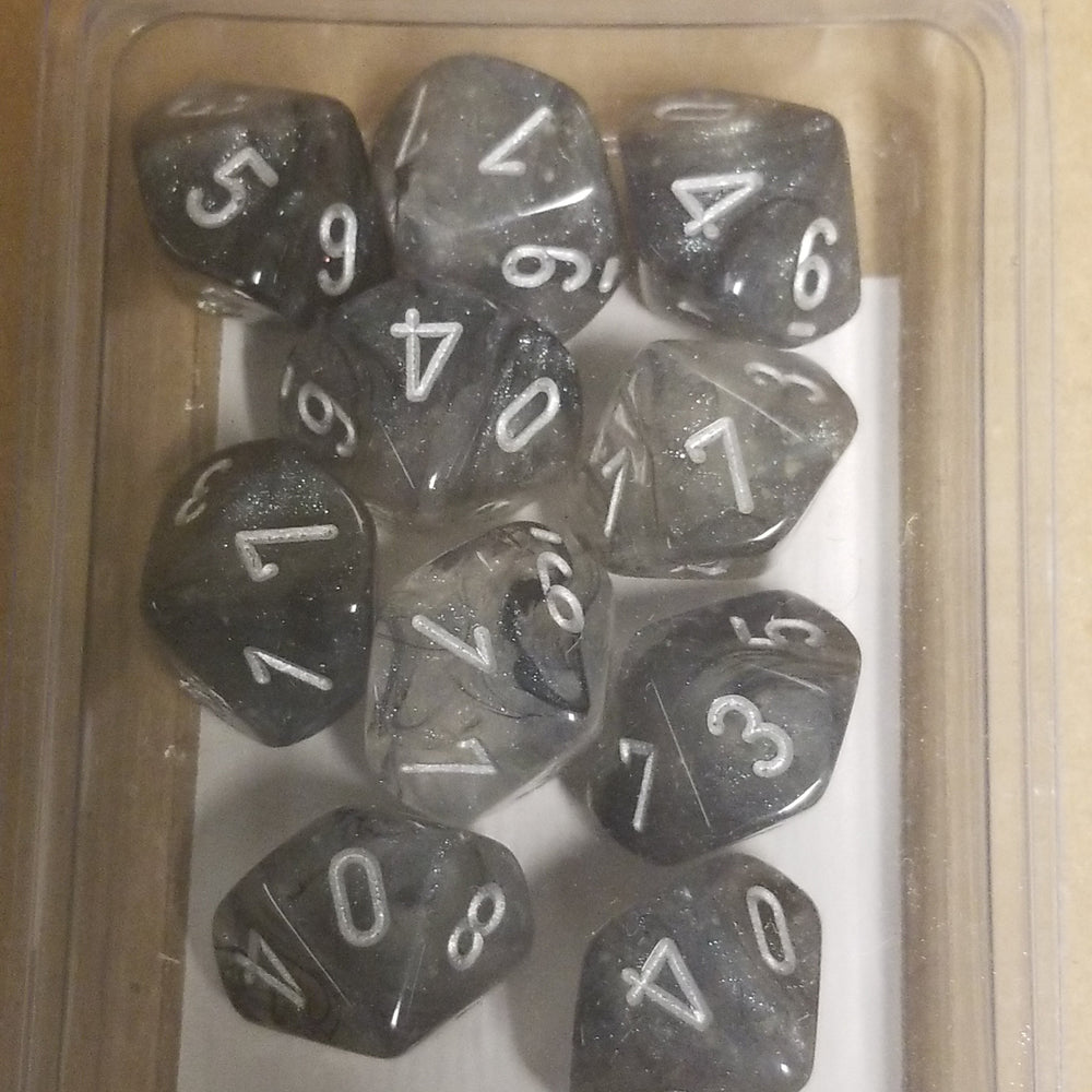 Borealis Light Smoke/silver 7-Dice / 16mm / 12mm / 30mm Luminary (Online Only)