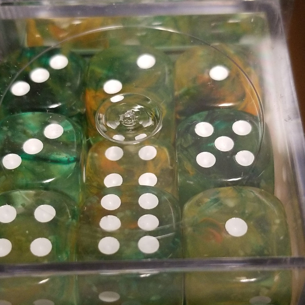 Nebula Spring/white Luminary 7-Dice/16mm/12mm/30mm/Ten10's (Online Only)