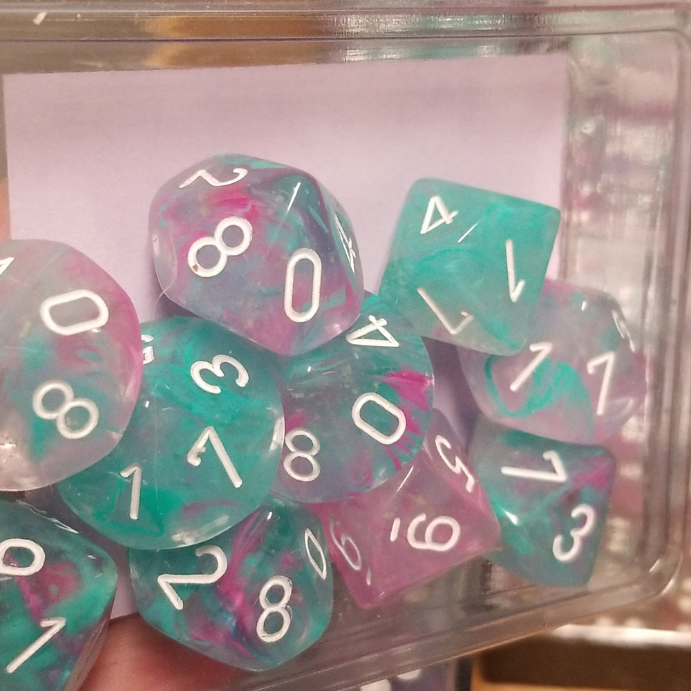 Nebula Wisteria Blue/Purple Luminary 7-Dice/16mm/12mm/30mm/Ten10's (Online Only)