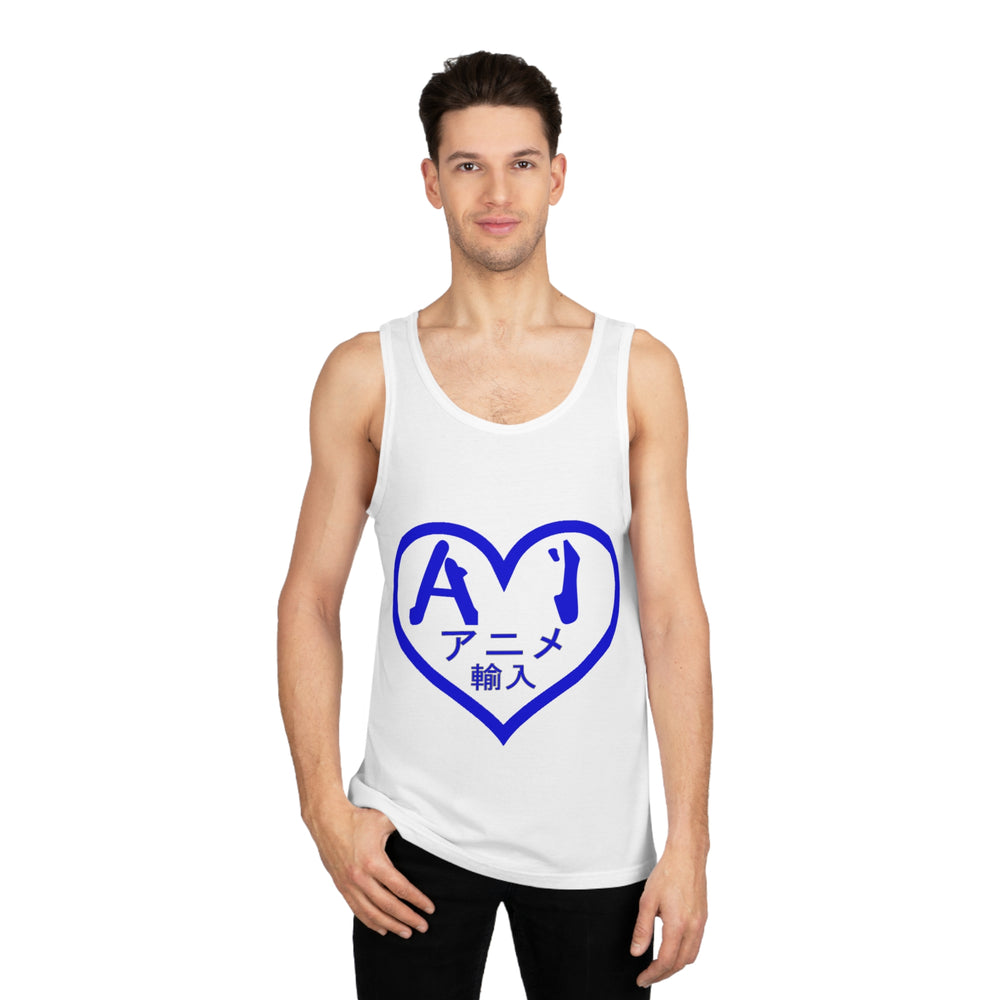 Anime Imports 2010 Heart Logo (Blue) Unisex Soft Tank Top