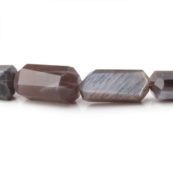 7x7-19x12mm Chocolate Moonstone Faceted Nuggets 16 inch 32 Beads (ONLINE ORDER ONLY)