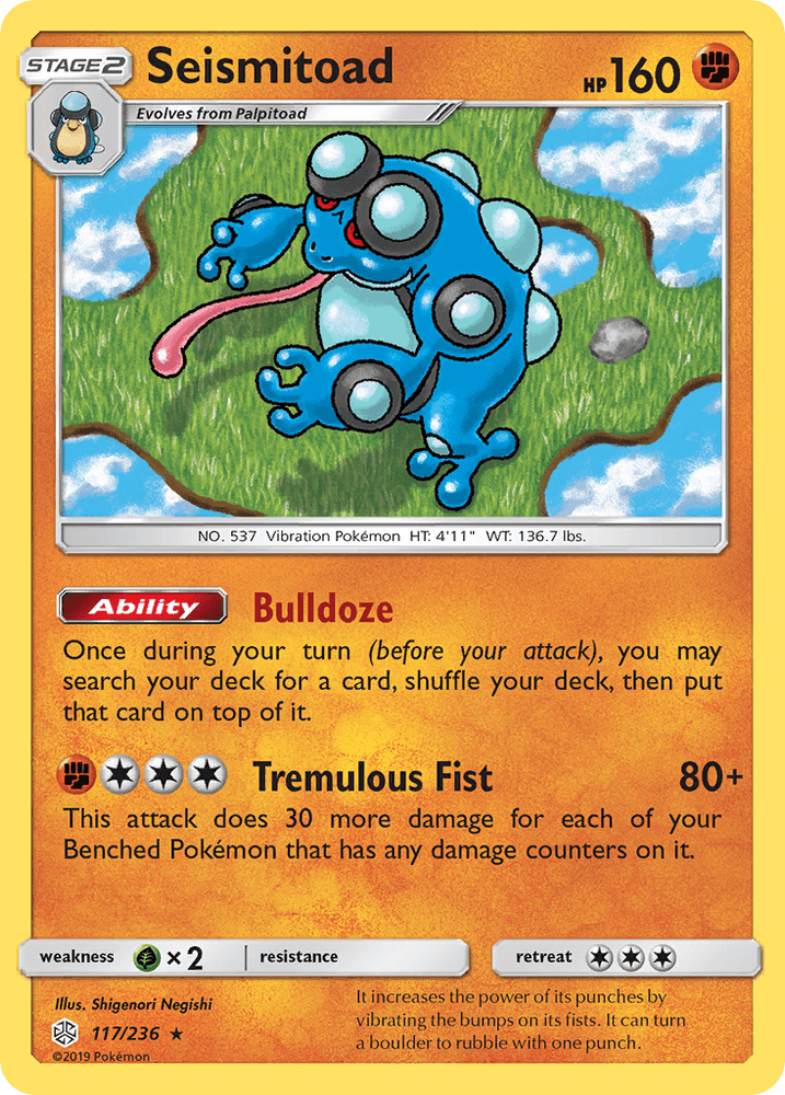Seismitoad (117/236) [Sun & Moon: Cosmic Eclipse] (Online Only)