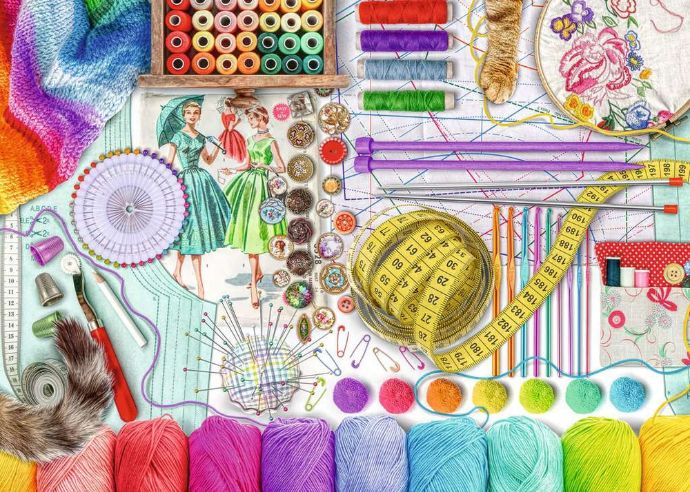 Puzzle: Large Format - Needlework Station (ONLINE ORDER ONLY)