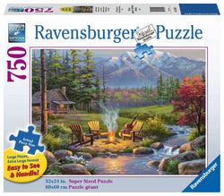 Puzzle: Large Format - Riverside  Livingroom (ONLINE ORDER ONLY)