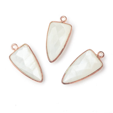 21x10mm Rose Gold Bezel White Moonstone Point Pendant 1 piece (ONLINE ORDER ONLY)